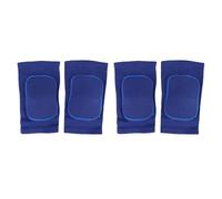 Tomotato Poussités de genou de volley-ball pour femmes, hommes, jeunes, attelle knoues pour le football de basket-ball sportif dansant bleu 2 paires (XS)