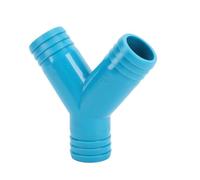 Tomotato Raccord en Y à Barbeaudage 3 Voies, Connecteur de Tuyau en Forme Y ABS pour Systèmes de Plomberie, 1.125 Pouce, pour Applications Nautiques et Caravanes