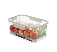 Tomotato Récipient de stockage de fruits, organisateur de réfrigérateur réutilisable avec couvercles et poignée réfrigérateur légumes fruits gardiens pour pique-nique à la maison pour (Verte)