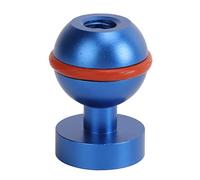 Tomotato Rotule de Flash Plongée, Tête Sphérique en Alliage d'Aluminium Anodisé Dur, Compatible avec Caméra sous Marine, Accessoire pour Éclairage et Photographie sous Marins (Bleue)