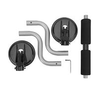 Tomotato Rouleau de Chargement pour Kayak avec Ventouses, Facile à Assembler, Montage Rapide, Support en Alliage d'Aluminium et Coton de Protection, pour Voitures et Transport de K (KY-OE04-S Argent)