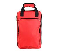 Tomotato Sac de Transport pour de Batterie, Double Sangle en Coton Épais Rouge Résistant à l'eau, Poche de Rangement Multifonction en Toile Oxford pour Stockage de Baguet