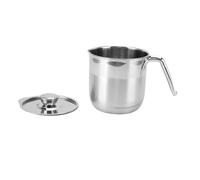 Tomotato Séparateur d'œufs en acier inoxydable 304 avec couvercle, Cuve de séparation de blancs d'œufs à poignée latérale, Outil de cuisine professionnel pour pâtisserie et cuisson (Style 2)