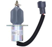 Tomotato Solenoïde de coupure de carburant, Valve d'arrêt électromagnétique pour moteur 12V 1751ES-12A3UC12BIS pour R210-5 R60-5 R335-7