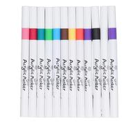 Tomotato Stylo Peinture Acrylique 12 Couleurs, Encre Étanche à Séchage Rapide pour Papier Noir Pierre Céramique Bois Métal Plastique, Marqueur Artistique Multisurface pour Art Craf