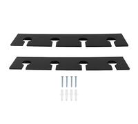 Tomotato Support Mural pour Verres à vin, 2 Supports de Verres en Acrylique avec vis, Chaque pièce Peut contenir 4 Verres à vin, Support de Tasse sous l'armoire, Organisateur de Rangement (Black)