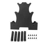 Tomotato Support pour Haltères Rack à Poids Compact 3 Niveaux, Rangement Haltères Organisation Salle de Sport Détachable PVC pour Maison Bureau Garage