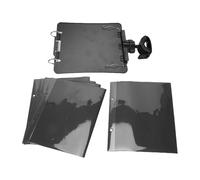 Tomotato Support pour partitions Lyre de Marche pour Trompette, Rotation à 360 degrés, Conception à dégagement Rapide, Clips métalliques, Support Portable pour 10 Pages, Accessoire