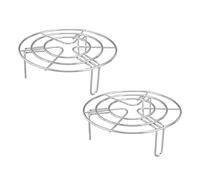 Tomotato Support Vapeur Rond en Acier Inoxydable, Grille de Cuisson Résistante pour Friteuse à Air, Autocuiseur et Four, Mise en Conserve et Refroidissement Alimentaire(15.5cm)