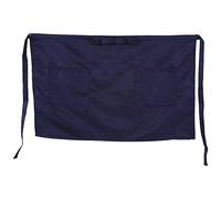 Tomotato Tablier Taille de Cuisine, 60x40cm Tabliers de Serveur Résistant aux Eclaboussures avec Deux Poches et Nœud Papillon, Tablier Demi Court Unisexe pour Restaurant Café Bistro(Bleu marine)