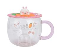 Tomotato Tasse Mug, avec Couvercle Silicone et Anse, pour Café Lait Avoine Cadeau (A Type Single Rotating Spool)
