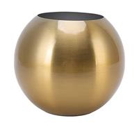 Tomotato Vase Boule, Ø14cm Petit Vase Rond de Style Nordique en Acier Inoxydable, Vase Design pour Mariages Événements Décoration Arrangements Décoration de Bureau ou de Maison Artificiels(Or)