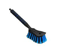 ToMPaR Brosse de Lavage I Brosse à Eau I avec raccord d'eau I Ouverture Rapide du Robinet d'eau I Poils serrés I Poignée Confortable I Voiture | Jardin | Longueur: 44 cm I Bleu