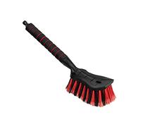 ToMPaR Brosse de Lavage I Brosse à Eau I avec raccord d'eau I Ouverture Rapide du Robinet d'eau I Poils serrés I Poignée Confortable I Voiture | Jardin | Longueur: 44 cm I Rouge