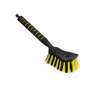 ToMPaR Brosse de Lavage I Brosse à Eau I avec raccordement à l'eau I Ouverture Rapide du Robinet d'eau I Poils serrés I Poignée Confortable I Voiture | Jardin | Longueur: 54 cm I Jaune