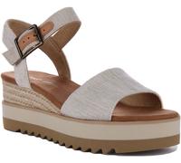 TOMS 10017908 Diana Ultra Clair Corde Drapé Intersemelle Femmes Sandale Naturel