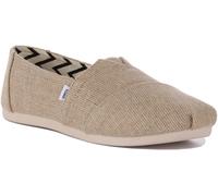 TOMS Alpargata Héritage Etoffe Espadrille Toile Naturel Femmes UK 3 - 8