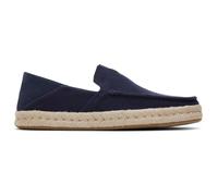 TOMS Homme Corde à Mocassins Alonso Semelle, Toile en Daim Bleu Marine Heritage, 46 EU