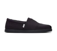 TOMS Alp FWD espadrilles homme noir - Vegan, coton recyclé, semelle caoutchouc, coupe large 43