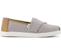 TOMS Alpargata Classic Espadrille à Enfiler, Drizzle Grey Heritage Canvas PU Trim, 36 EU
