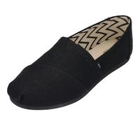 Toms Alpargata Classic Slip-On Baskets pour fille - Little Kid & Big Kid, Black Black Wide Heritage, 38 EU Weit