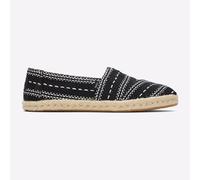 Toms Alpargata Classique Femmes Mode Décontracté à Enfiler Corde Chaussures Noir