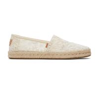 Toms Alpargata Corde 2.0 Femmes Chic Floral Mode Créateur Casual Chaussures Écru