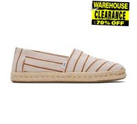 Toms Alpargata Corde 2.0 Femmes Chic Mode Spriped Créateur Décontracté Rose