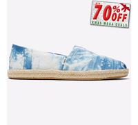 Toms Alpargata Corde Femmes Décontracté Mode à Enfiler Tie And Dye Shoes Bleu