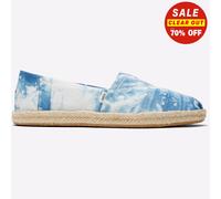 Toms Alpargata Corde Femmes Décontracté Mode à Enfiler Tie And Dye Shoes Bleu