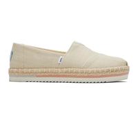Toms Alpargata Décontracté Confort à Enfiler Plateforme Corde Shoes Femmes Beige