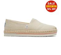 Toms Alpargata Décontracté Confort à Enfiler Plateforme Corde Shoes Femmes Beige