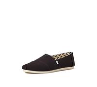 TOMS Alpargata en Coton recyclé, Mocassin Plat Homme - Blanc Noir - 40 EU