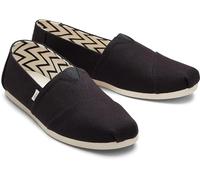 TOMS Alpargata en Coton recyclé, Mocassin Plat Homme - Noir - 47.5 EU
