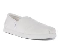 Toms Alpargata Fwd Baskets à enfiler en coton recyclé végane pour hommes en blanc (Blanc, 44) 43