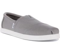 TOMS Alpargata Fwd Recyclé Coton Classique Espadrilles Gris Hommes UK 7 - 12