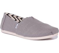TOMS Alpargata Héritage Espadrille Femme Plat Chaussures en Gris Clair UK 3 - 8