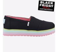 Toms Alpargata Junior Filles Chaussures Plateforme Slip Mode Multicolore Noir