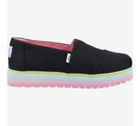 Toms Alpargata Junior Filles Chaussures Plateforme Slip Mode Multicolore Noir