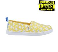 Toms Alpargata Fille Junior Chic à Enfiler Mode Créateur Chaussures Plates Jaune