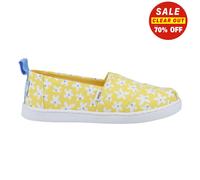 Toms Alpargata Fille Junior Chic à Enfiler Mode Créateur Chaussures Plates Jaune