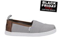 TOMS Garçon Alpargata Semelle de mocassin, Drizzle Grey, 30 EU