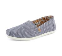 Toms Alpargata Mocassins Plats Classiques pour Femme, Niagara Mist Chambray Dot, 40 EU