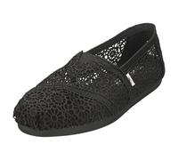 Toms Alpargata Moroccan Crochet Femme Chaussures Sans Lacets Noir - 37 1/2