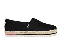 TOMS Alpargata Platform Rope Femme Plate-Forme, Sergé Lourd Noir, 37 EU