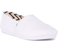 TOMS Femme Alpargata en Coton recyclé Mocassin Plat, Blanc, 39 EU