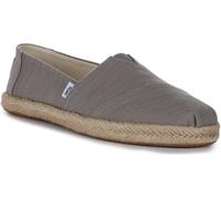 TOMS Alpargata Recyclé Vegan Élastique Espadrilles Corde Sole Gris Femmes UK 4 -