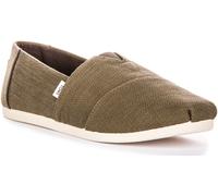 TOMS Alpargata Refibra Espadrilles Hommes Décontracté Shoes IN Vert Olive