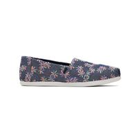 TOMS Alpargata Semelle de mocassin Femme, Navy Multi Embroidered Floral, 37 EU