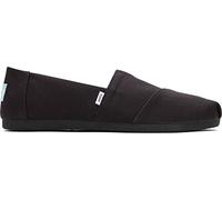 TOMS Femme Alpargata Semelle de Mocassin, Black/Black Wide Recycled Cotton Canvas, 43 EU Large